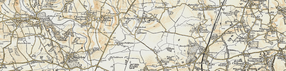 Old map of Wimble Toot in 1899