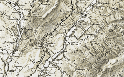 Old map of Steeleroad-end in 1901-1904