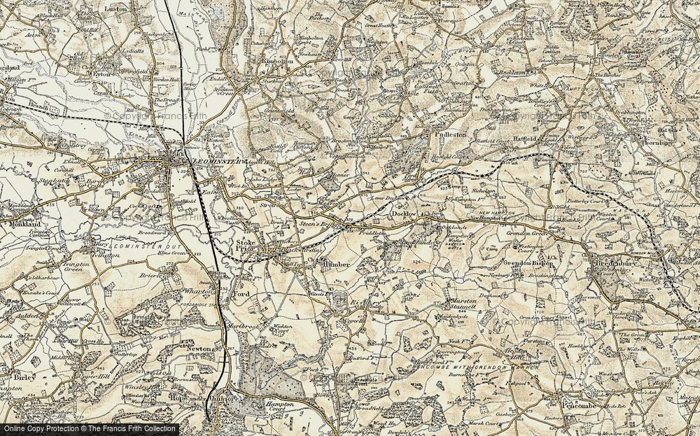 Old Map of Historic Map covering Batches, The in 1899-1902