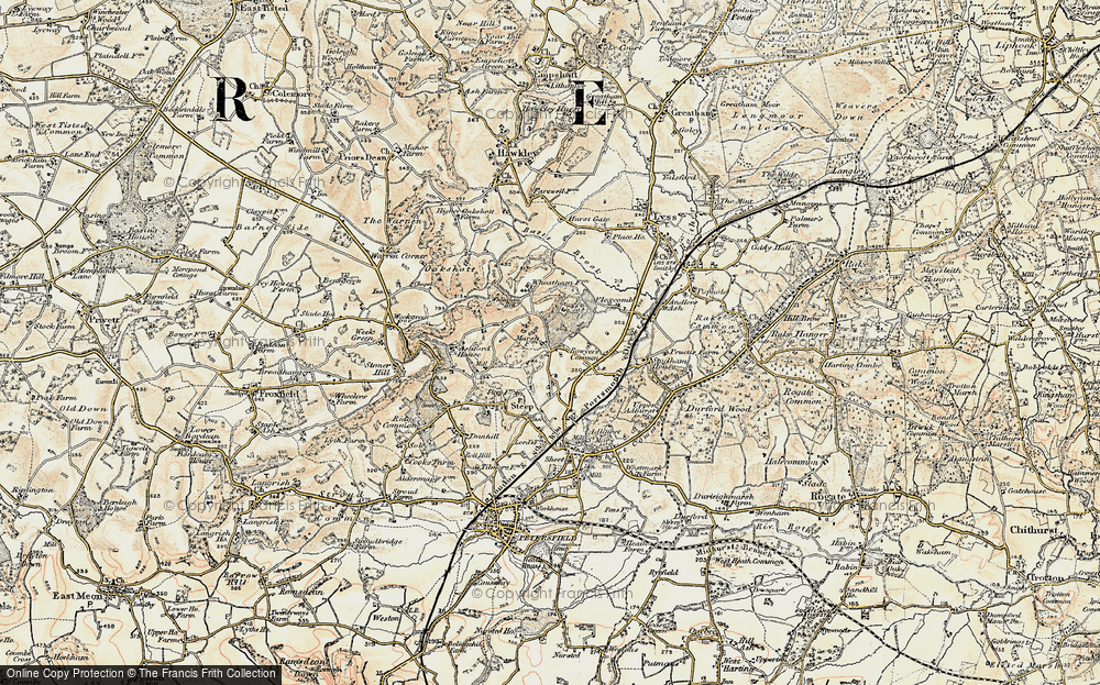 Old Map of Steep Marsh, 1897-1900 in 1897-1900