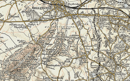 Old map of Steeraway in 1902