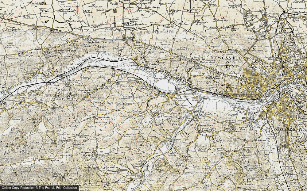 Old Map of Stella, 1901-1904 in 1901-1904