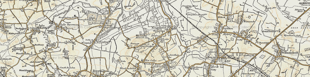 Old map of Stembridge in 1898-1900