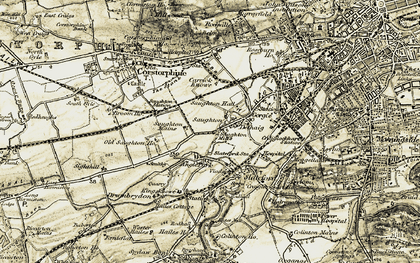 Old map of Stenhouse in 1903-1904
