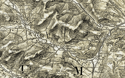 Old map of Stenhouse in 1904-1905