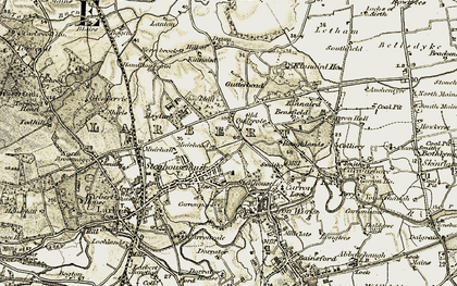Old map of Stenhousemuir in 1904-1907