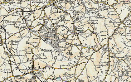 Old map of Stennack in 1900