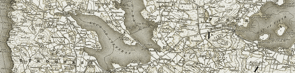 Old map of Bockan in 1912
