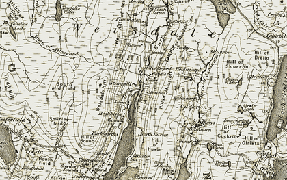 Old map of Stenswall in 1911-1912