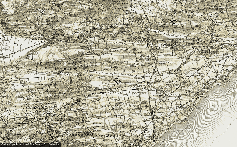 Old Map of Stenton, 1903-1908 in 1903-1908
