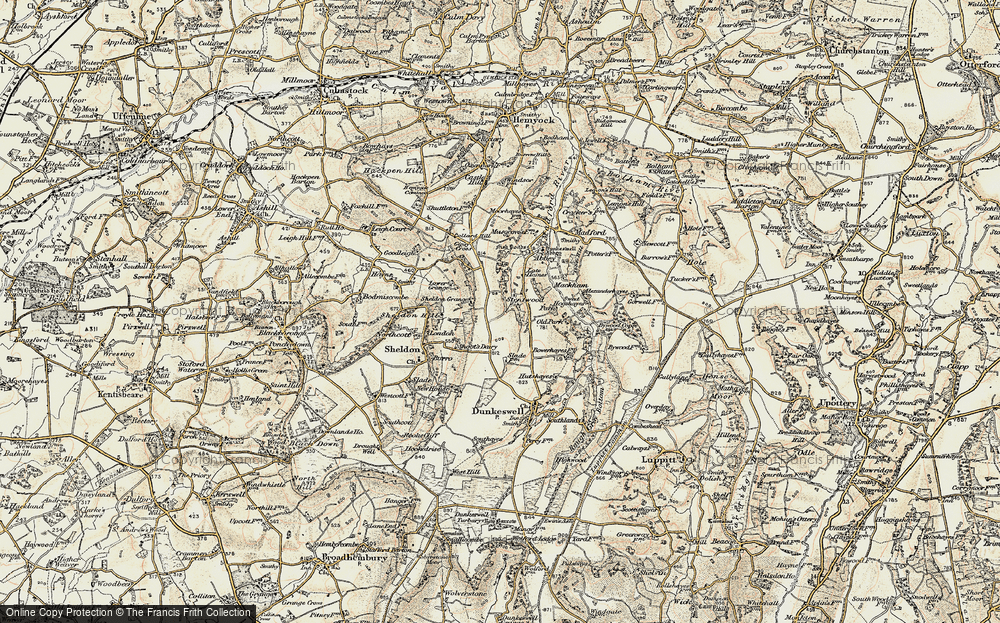 Old Map of Stentwood, 1898-1900 in 1898-1900