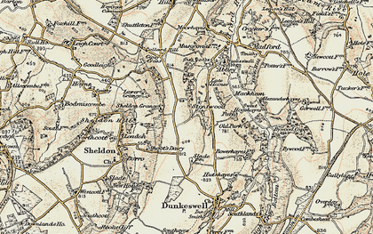 Old map of Stentwood in 1898-1900