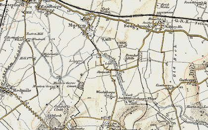 Old map of Stenwith in 1902-1903