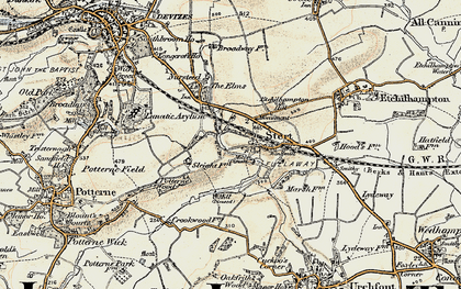 Old map of Stert in 1898-1899
