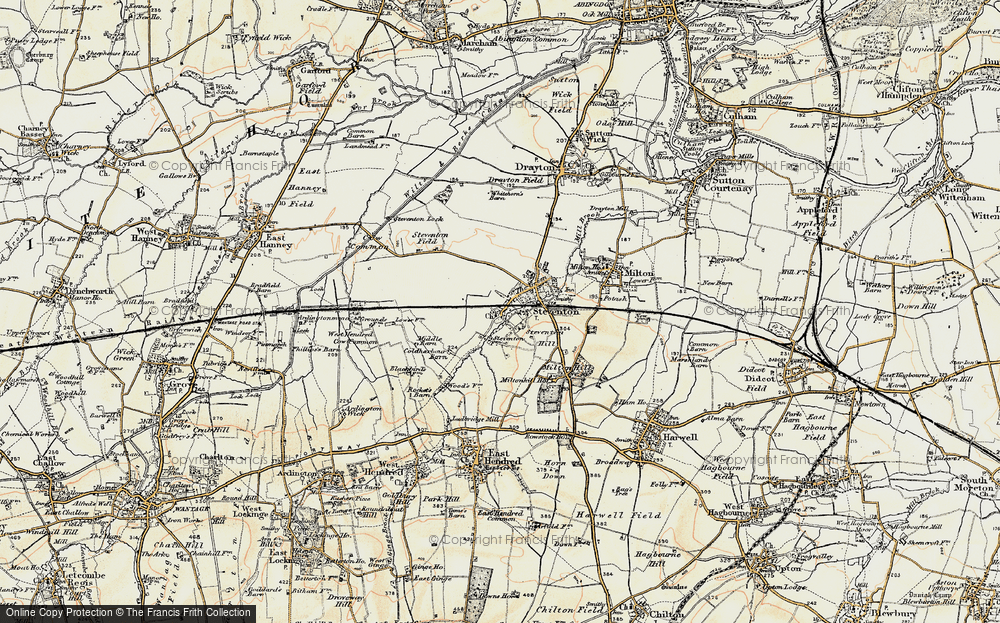 Old Map of Steventon, 1897-1899 in 1897-1899