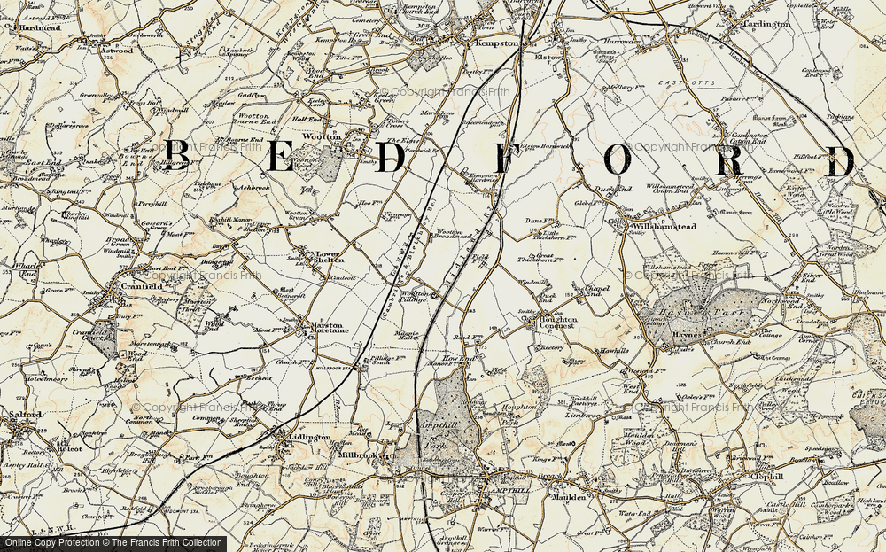 Old Map of Stewartby, 1898-1901 in 1898-1901