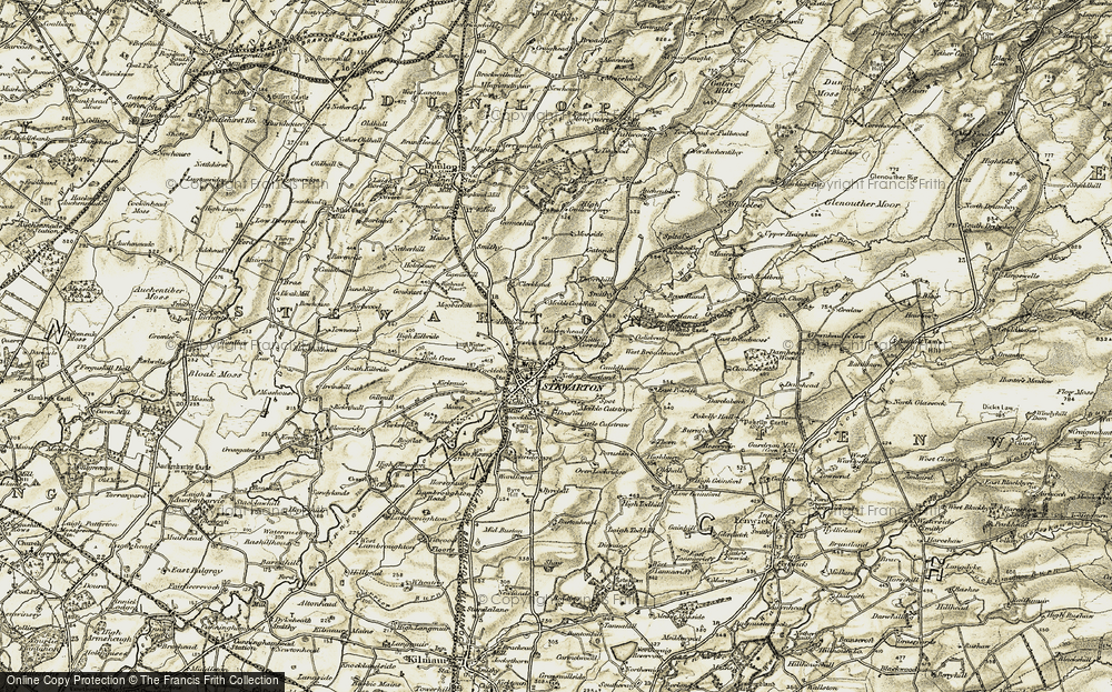 Old Map of Stewarton, 1905-1906 in 1905-1906