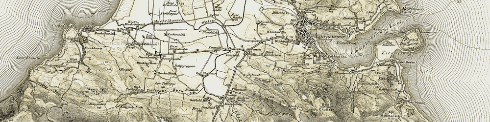 Old map of Tomaig in 1905
