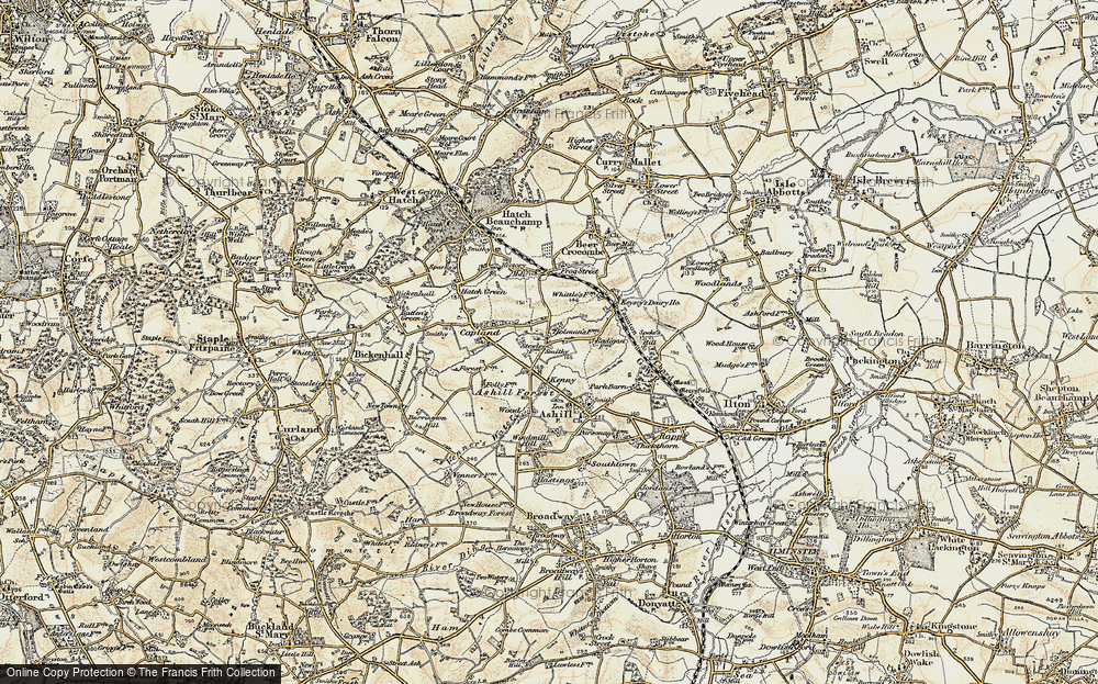 Old Map of Stewley, 1898-1900 in 1898-1900