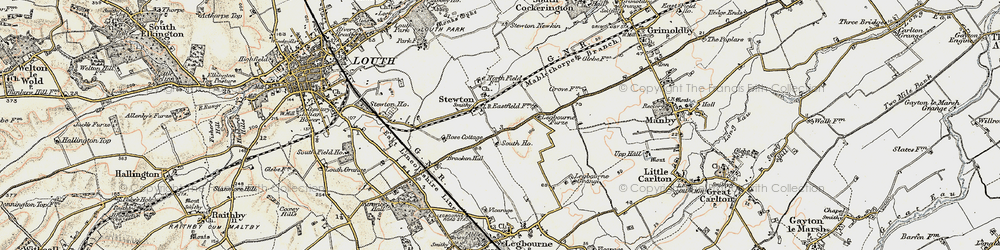 Old map of Legbourne Furze in 1903