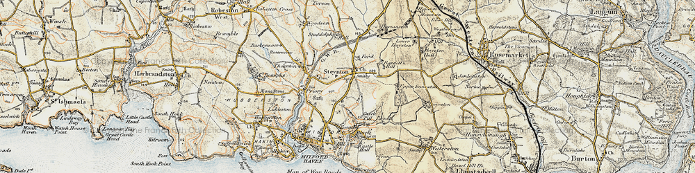 Old map of Black Br in 1901-1912