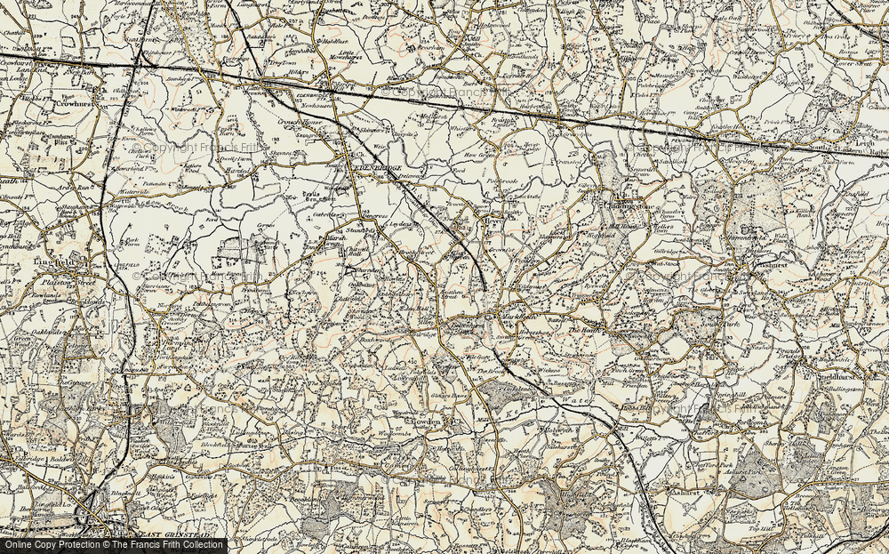 Old Map of Stick Hill, 1898-1902 in 1898-1902
