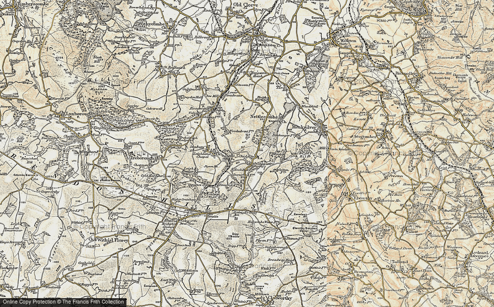 Old Map of Sticklepath, 1898-1900 in 1898-1900