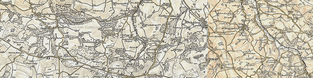 Old map of Sticklepath in 1898-1900