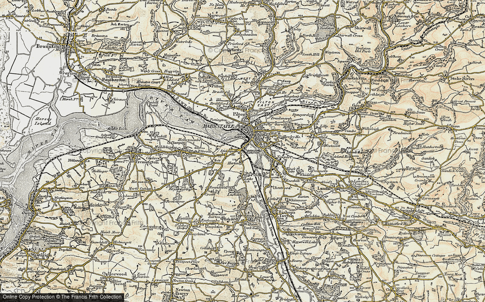 Old Map of Sticklepath, 1900 in 1900