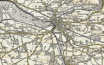 Old map of Sticklepath in 1900