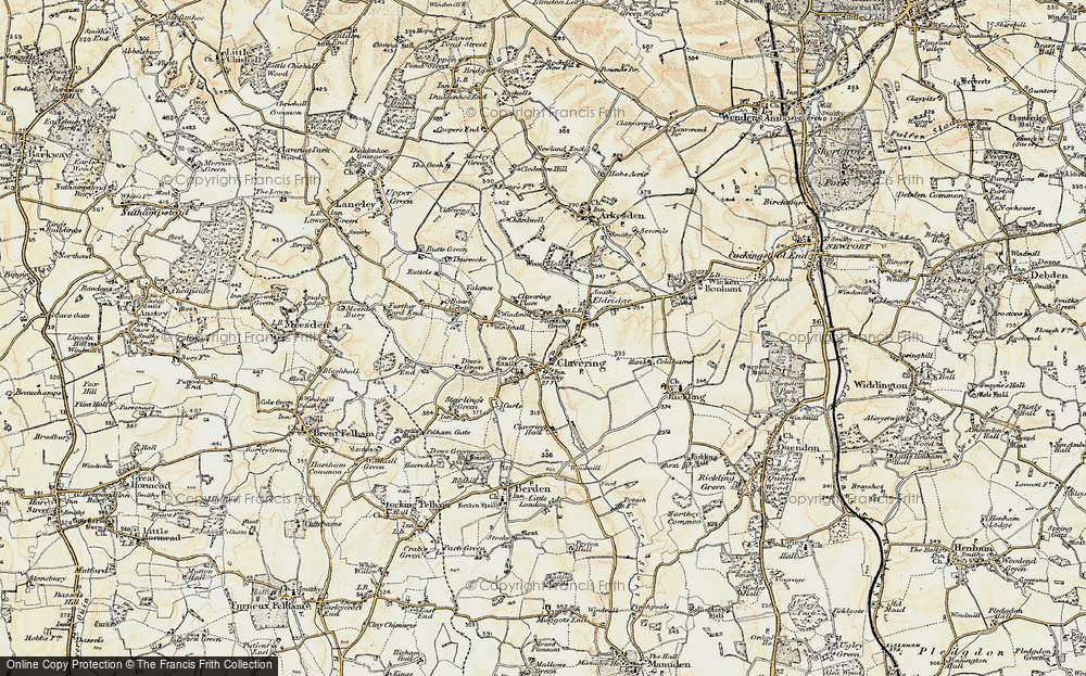 Old Map of Stickling Green, 1898-1899 in 1898-1899