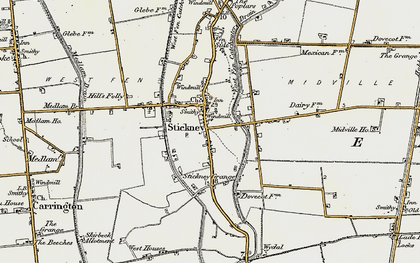 Old map of Whyte Acre in 1901-1903