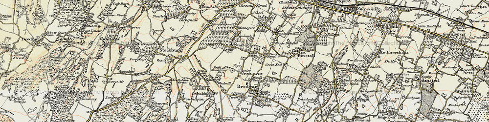 Old map of Stiff Street in 1897-1898