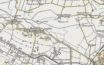 Old map of Stileway in 1898-1900