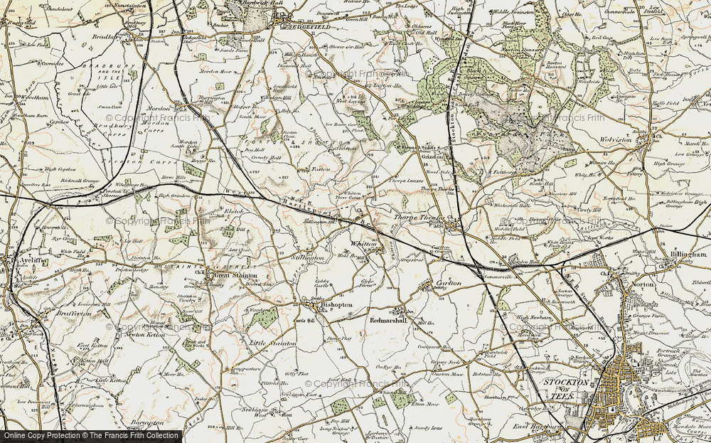 Old Map of Stillington, 1903-1904 in 1903-1904