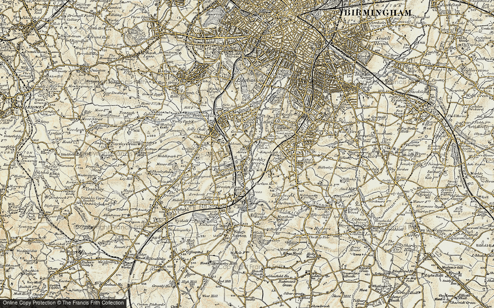 Old Map of Stirchley, 1901-1902 in 1901-1902