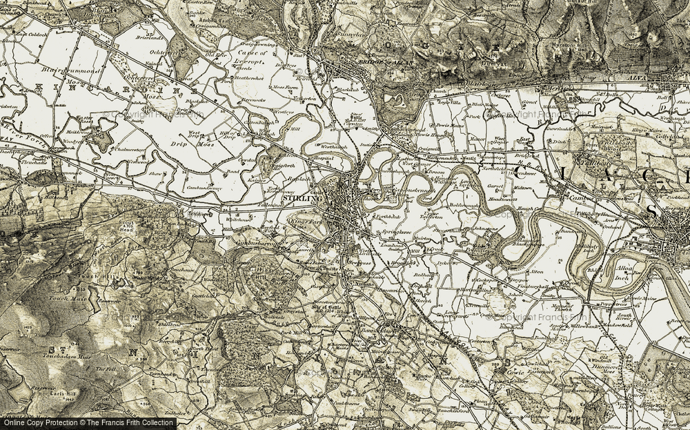 Old Map of Stirling, 1904-1907 in 1904-1907