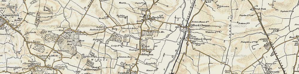Old map of Stirtloe in 1901