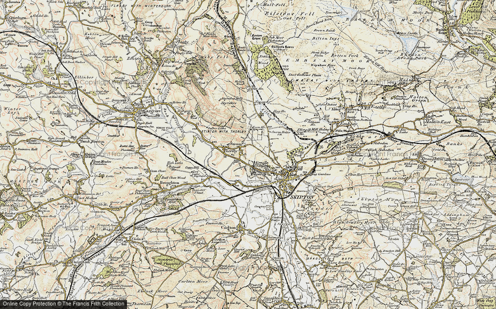 Old Map of Stirton, 1903-1904 in 1903-1904