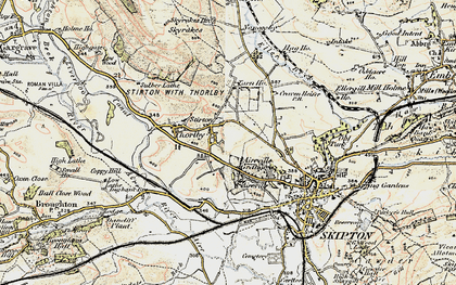 Old map of Stirton in 1903-1904