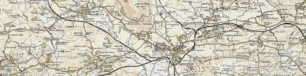 Old map of Stirton in 1903-1904