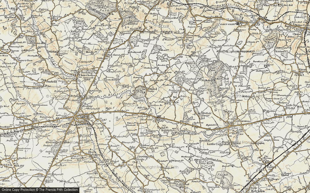 Old Map of Stisted, 1898-1899 in 1898-1899