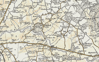 Old map of Stisted in 1898-1899