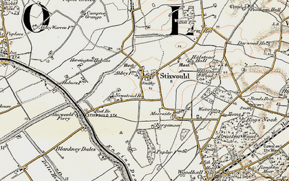 Old map of Bergamoor in 1902-1903