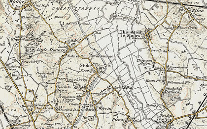 Old map of Stoak in 1902-1903