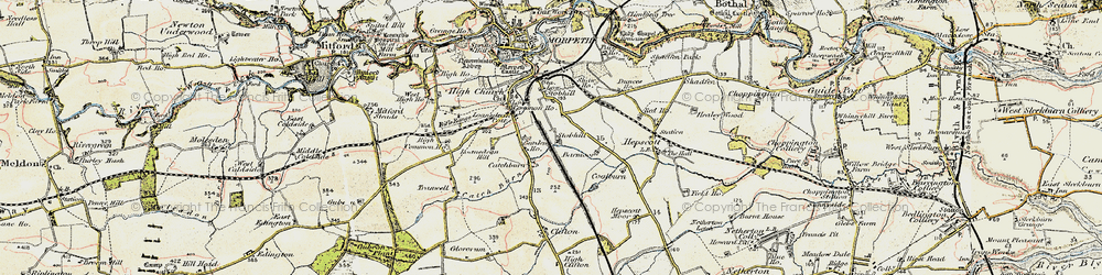 Old map of Stobhill in 1901-1903