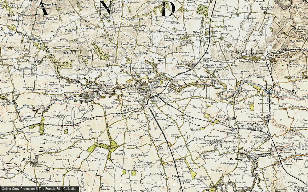 Old Map of Stobhillgate, 1901-1903 in 1901-1903