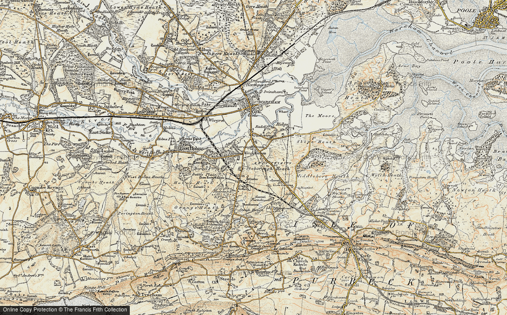 Old Map of Stoborough Green, 1899-1909 in 1899-1909