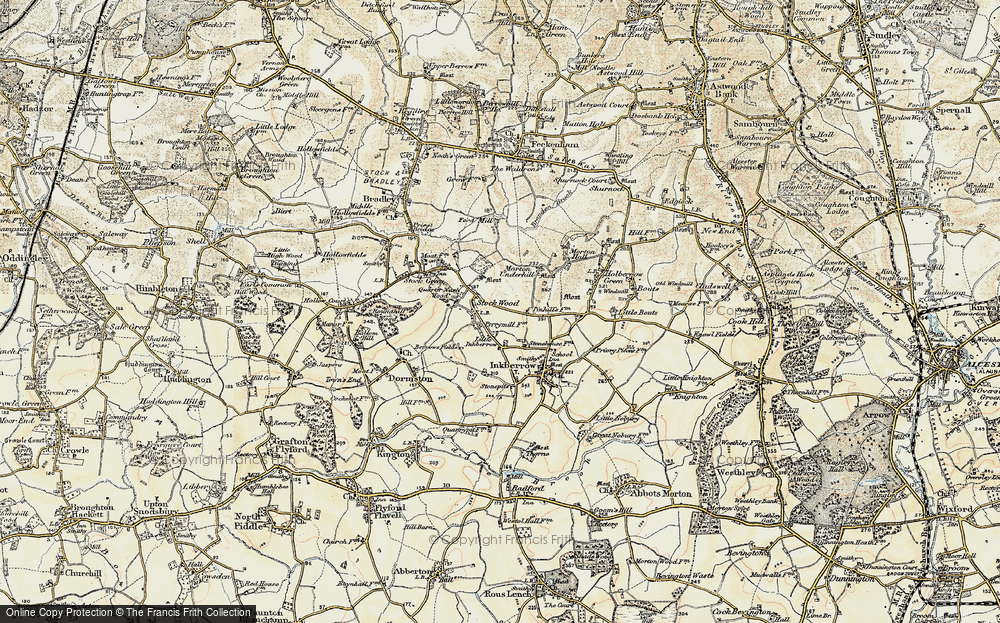 Old Map of Stock Wood, 1899-1902 in 1899-1902