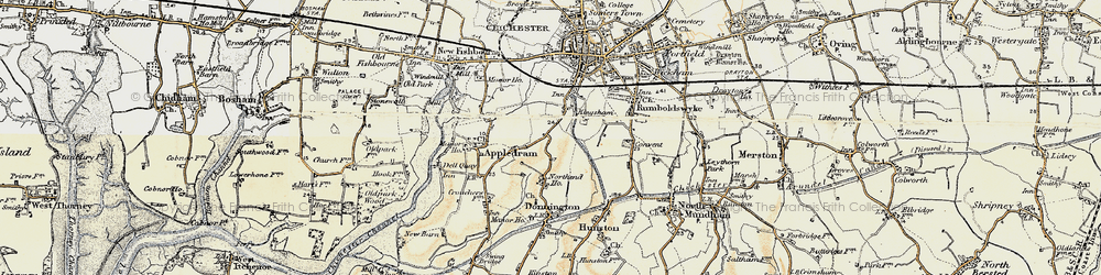 Old map of Stockbridge in 1897-1899